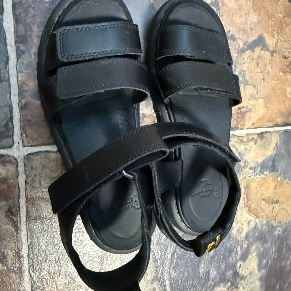 Dr. Martens Black Kids Sandals - Picture 2 of 7